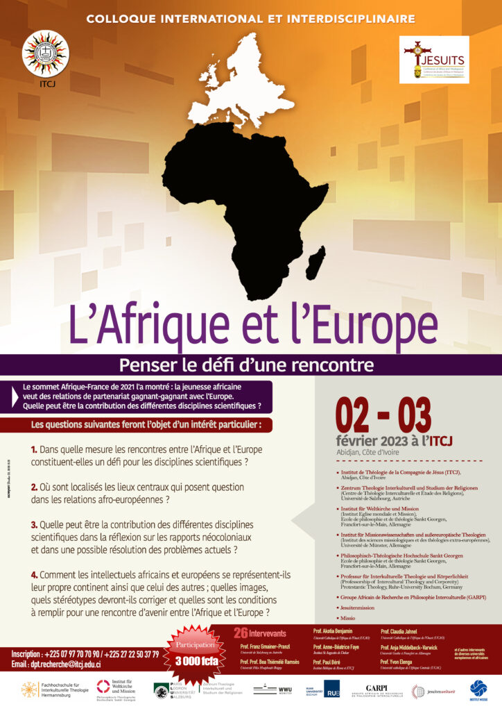 L'AFRIQUE ET L'EUROPE - PENSER LE DEFI D'UNE RENCONTRE